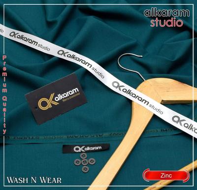 Men's Unstitched Boski Suit Green Wash N Wear