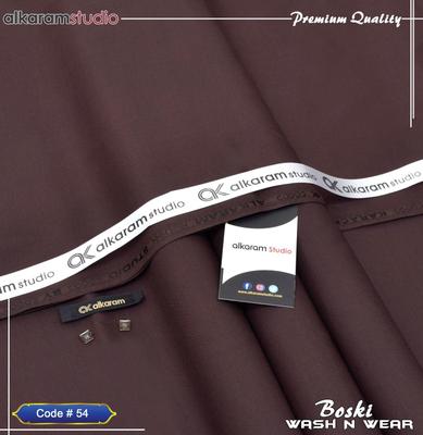 Men's Wash & Wear Plain Suit Brown Summer Casual