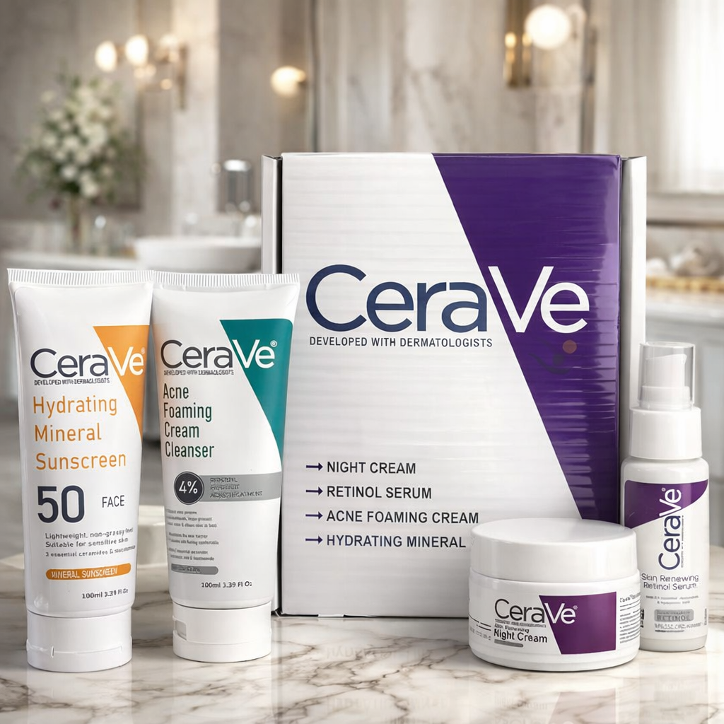 CeraVe Complete Skincare Bundle for Acne & Anti-Aging